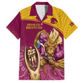 brisbane-broncos-rugby-family-matching-short-sleeve-bodycon-dress-and-hawaiian-shirt-go-champions-2023-mascot-with-polynesian-indigenous-art