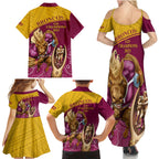 brisbane-broncos-rugby-family-matching-summer-maxi-dress-and-hawaiian-shirt-go-champions-2023-mascot-with-polynesian-indigenous-art