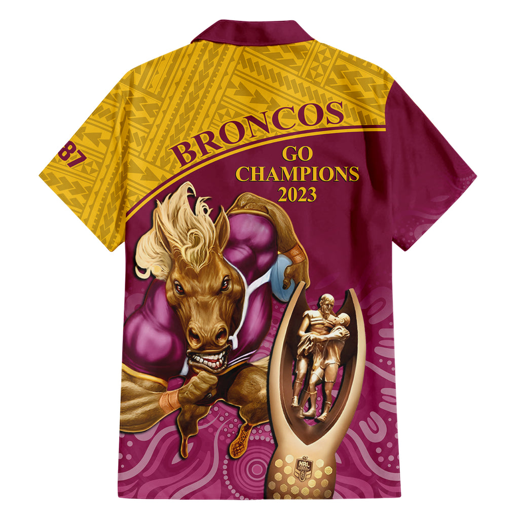 brisbane-broncos-rugby-hawaiian-shirt-go-champions-2023-mascot-with-polynesian-indigenous-art