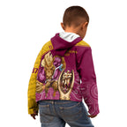 brisbane-broncos-rugby-kid-hoodie-go-champions-2023-mascot-with-polynesian-indigenous-art