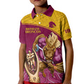 brisbane-broncos-rugby-kid-polo-shirt-go-champions-2023-mascot-with-polynesian-indigenous-art