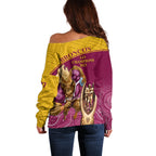 brisbane-broncos-rugby-off-shoulder-sweater-go-champions-2023-mascot-with-polynesian-indigenous-art