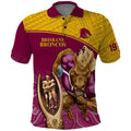 brisbane-broncos-rugby-polo-shirt-go-champions-2023-mascot-with-polynesian-indigenous-art