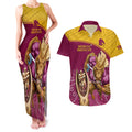 custom-brisbane-broncos-rugby-couples-matching-tank-maxi-dress-and-hawaiian-shirt-go-champions-2023-mascot-with-polynesian-indigenous-art
