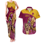 custom-brisbane-broncos-rugby-couples-matching-tank-maxi-dress-and-hawaiian-shirt-go-champions-2023-mascot-with-polynesian-indigenous-art