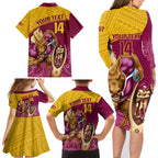 custom-brisbane-broncos-rugby-family-matching-long-sleeve-bodycon-dress-and-hawaiian-shirt-go-champions-2023-mascot-with-polynesian-indigenous-art