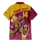 custom-brisbane-broncos-rugby-family-matching-mermaid-dress-and-hawaiian-shirt-go-champions-2023-mascot-with-polynesian-indigenous-art