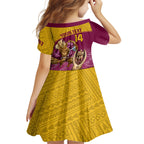 custom-brisbane-broncos-rugby-family-matching-off-shoulder-long-sleeve-dress-and-hawaiian-shirt-go-champions-2023-mascot-with-polynesian-indigenous-art