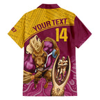 custom-brisbane-broncos-rugby-family-matching-off-shoulder-maxi-dress-and-hawaiian-shirt-go-champions-2023-mascot-with-polynesian-indigenous-art