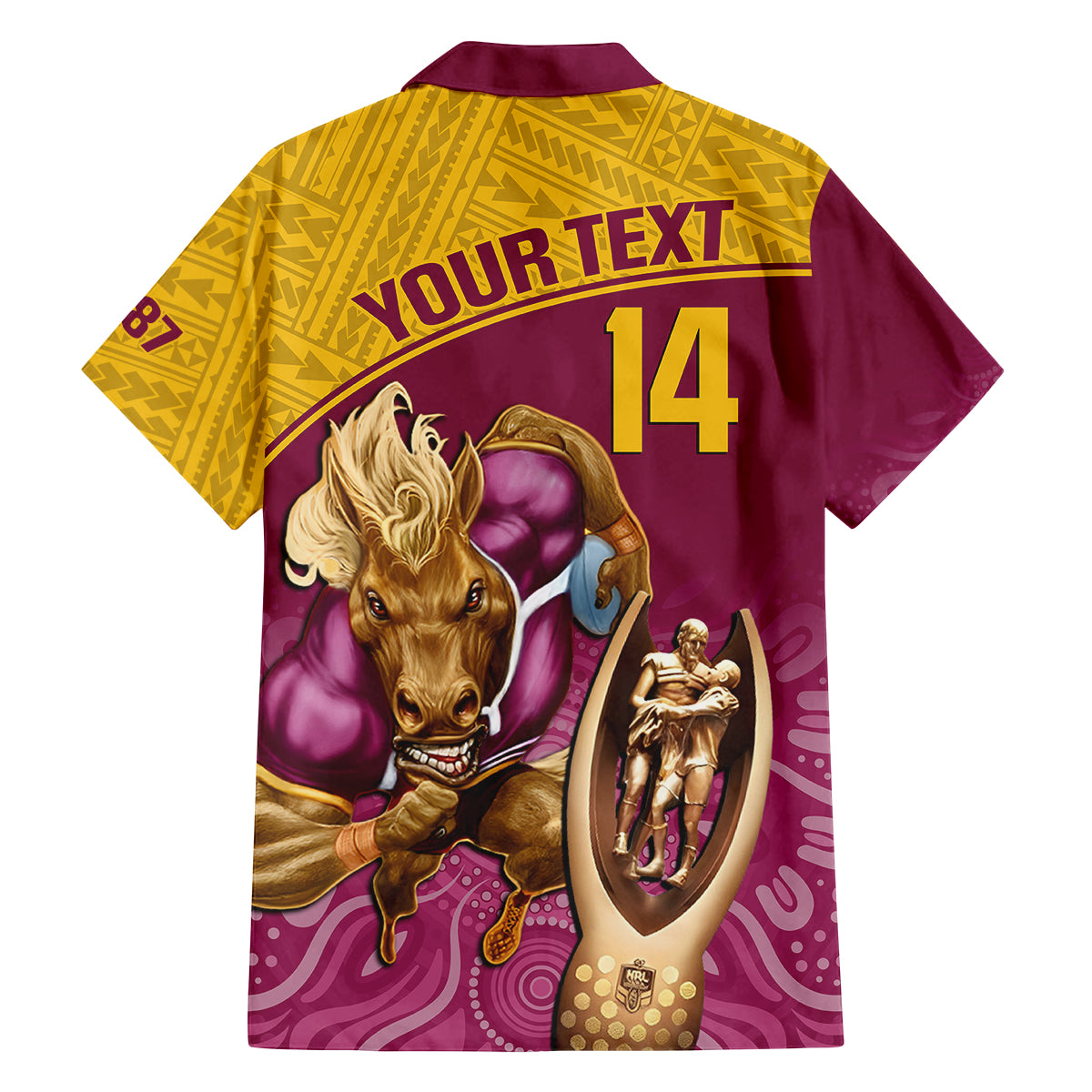 custom-brisbane-broncos-rugby-family-matching-off-shoulder-short-dress-and-hawaiian-shirt-go-champions-2023-mascot-with-polynesian-indigenous-art
