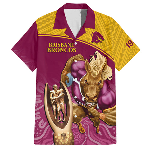 custom-brisbane-broncos-rugby-family-matching-puletasi-dress-and-hawaiian-shirt-go-champions-2023-mascot-with-polynesian-indigenous-art