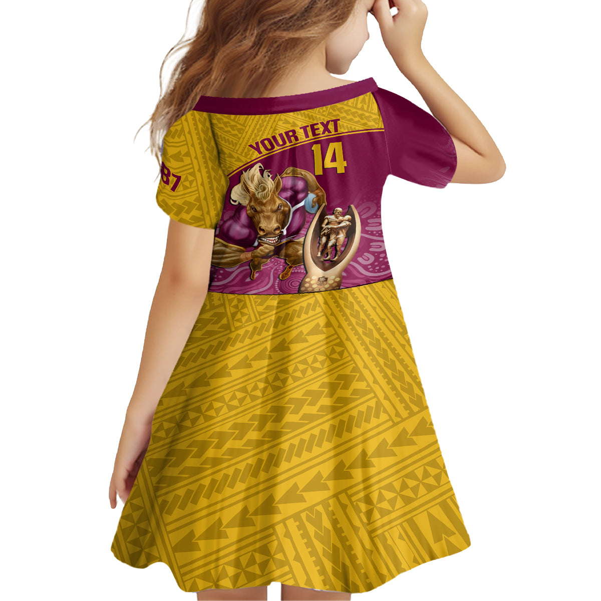custom-brisbane-broncos-rugby-family-matching-summer-maxi-dress-and-hawaiian-shirt-go-champions-2023-mascot-with-polynesian-indigenous-art
