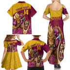 custom-brisbane-broncos-rugby-family-matching-summer-maxi-dress-and-hawaiian-shirt-go-champions-2023-mascot-with-polynesian-indigenous-art