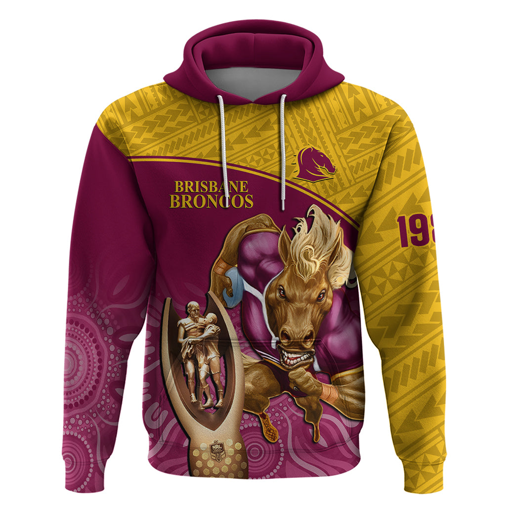 custom-brisbane-broncos-rugby-hoodie-go-champions-2023-mascot-with-polynesian-indigenous-art