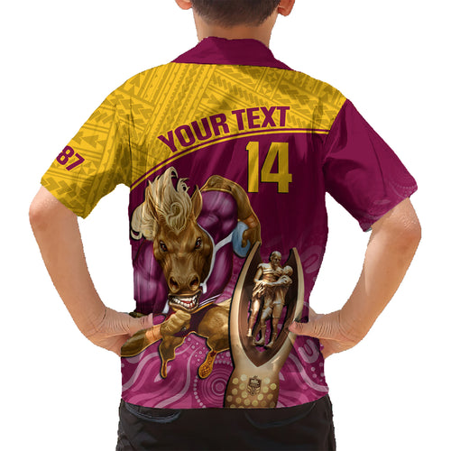 custom-brisbane-broncos-rugby-kid-hawaiian-shirt-go-champions-2023-mascot-with-polynesian-indigenous-art
