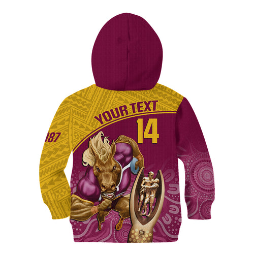 custom-brisbane-broncos-rugby-kid-hoodie-go-champions-2023-mascot-with-polynesian-indigenous-art