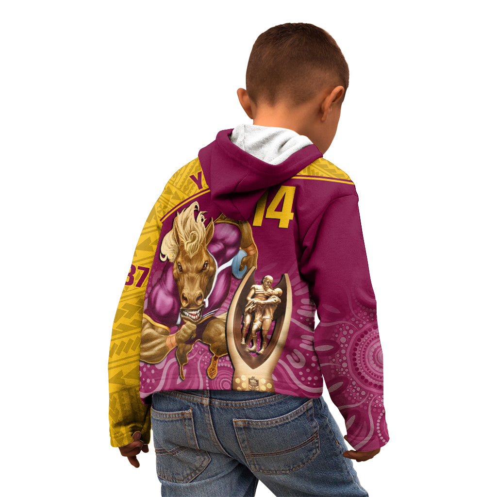 custom-brisbane-broncos-rugby-kid-hoodie-go-champions-2023-mascot-with-polynesian-indigenous-art