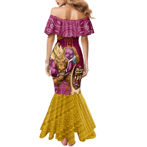 custom-brisbane-broncos-rugby-mermaid-dress-go-champions-2023-mascot-with-polynesian-indigenous-art