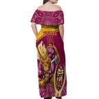 custom-brisbane-broncos-rugby-off-shoulder-maxi-dress-go-champions-2023-mascot-with-polynesian-indigenous-art