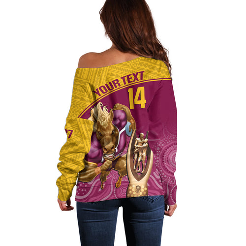 custom-brisbane-broncos-rugby-off-shoulder-sweater-go-champions-2023-mascot-with-polynesian-indigenous-art