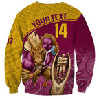 custom-brisbane-broncos-rugby-sweatshirt-go-champions-2023-mascot-with-polynesian-indigenous-art