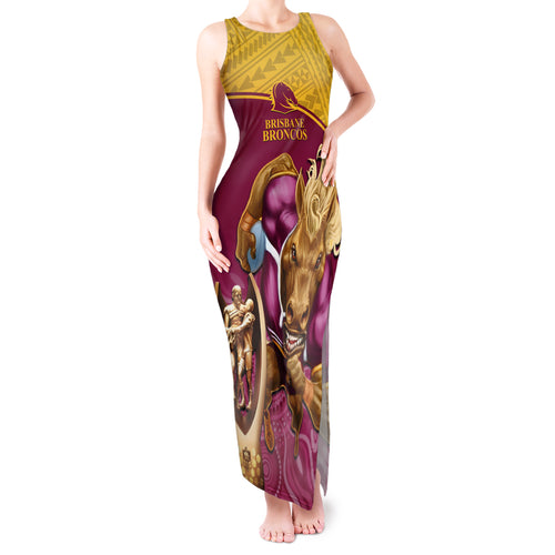custom-brisbane-broncos-rugby-tank-maxi-dress-go-champions-2023-mascot-with-polynesian-indigenous-art