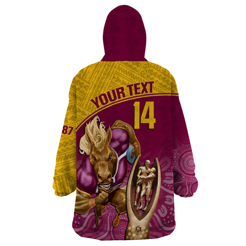 custom-brisbane-broncos-rugby-wearable-blanket-hoodie-go-champions-2023-mascot-with-polynesian-indigenous-art