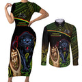 panthers-rugby-couples-matching-short-sleeve-bodycon-dress-and-long-sleeve-button-shirts-go-premiers-back-to-back-polynesian-indigenous-art