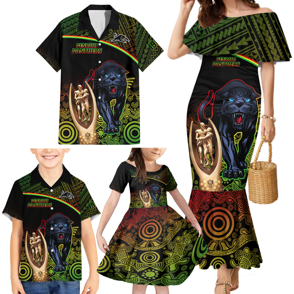 panthers-rugby-family-matching-mermaid-dress-and-hawaiian-shirt-go-premiers-back-to-back-polynesian-indigenous-art