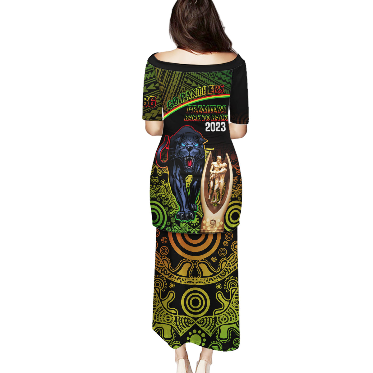 panthers-rugby-family-matching-puletasi-dress-and-hawaiian-shirt-go-premiers-back-to-back-polynesian-indigenous-art