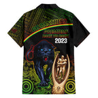 panthers-rugby-family-matching-short-sleeve-bodycon-dress-and-hawaiian-shirt-go-premiers-back-to-back-polynesian-indigenous-art