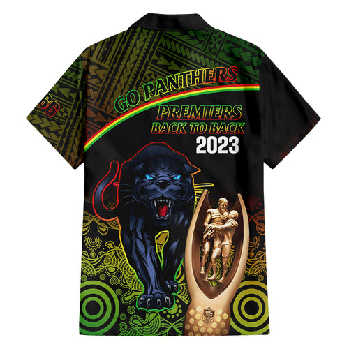 panthers-rugby-family-matching-tank-maxi-dress-and-hawaiian-shirt-go-premiers-back-to-back-polynesian-indigenous-art