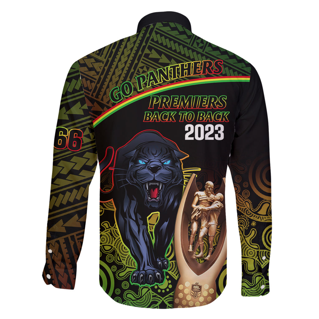 panthers-rugby-family-matching-tank-maxi-dress-and-hawaiian-shirt-go-premiers-back-to-back-polynesian-indigenous-art