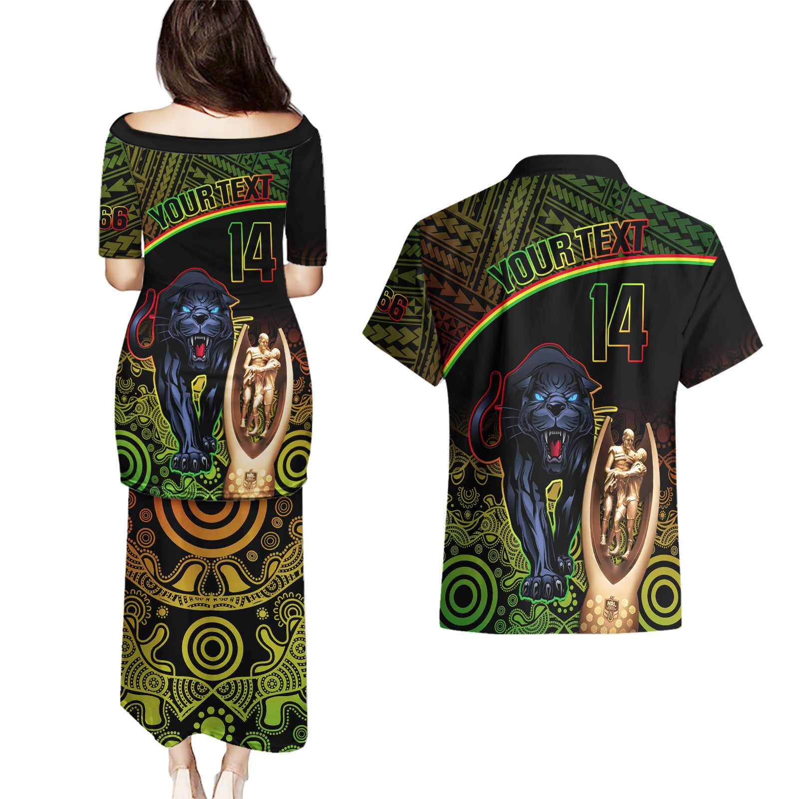 custom-panthers-rugby-couples-matching-puletasi-dress-and-hawaiian-shirt-go-premiers-back-to-back-polynesian-indigenous-art