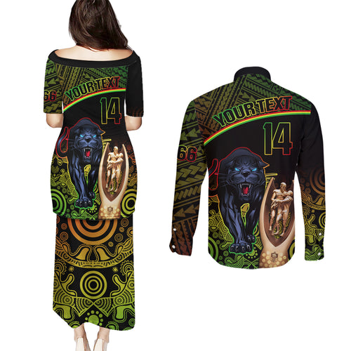 custom-panthers-rugby-couples-matching-puletasi-dress-and-long-sleeve-button-shirts-go-premiers-back-to-back-polynesian-indigenous-art