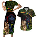 custom-panthers-rugby-couples-matching-short-sleeve-bodycon-dress-and-hawaiian-shirt-go-premiers-back-to-back-polynesian-indigenous-art