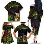 custom-panthers-rugby-family-matching-off-shoulder-long-sleeve-dress-and-hawaiian-shirt-go-premiers-back-to-back-polynesian-indigenous-art