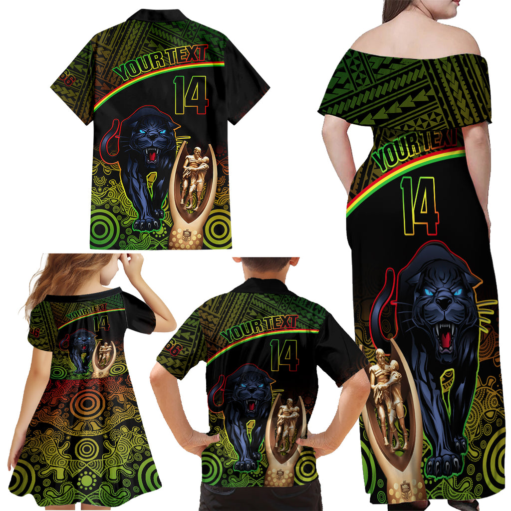 custom-panthers-rugby-family-matching-off-shoulder-maxi-dress-and-hawaiian-shirt-go-premiers-back-to-back-polynesian-indigenous-art