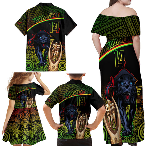 custom-panthers-rugby-family-matching-off-shoulder-maxi-dress-and-hawaiian-shirt-go-premiers-back-to-back-polynesian-indigenous-art
