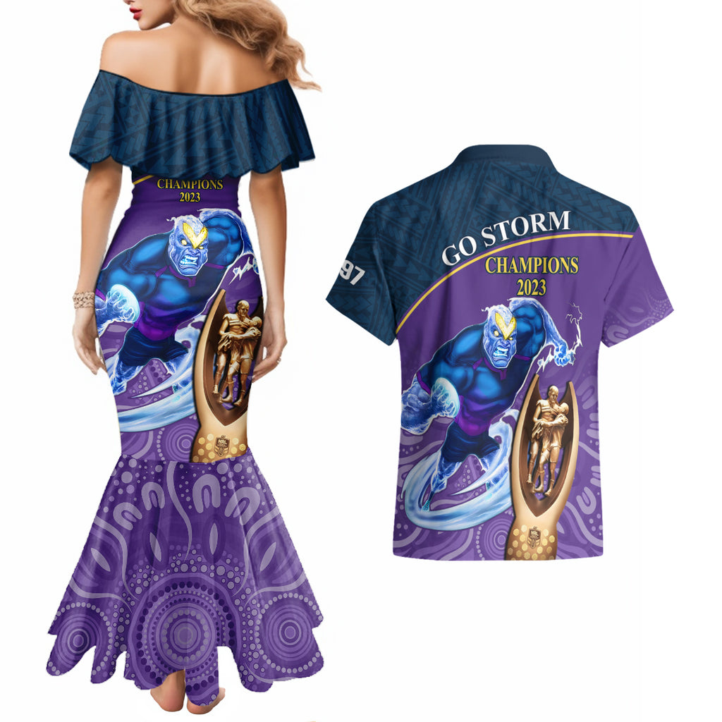 storm-rugby-couples-matching-mermaid-dress-and-hawaiian-shirt-go-champions-2023-mascot-with-polynesian-indigenous-art