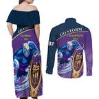 storm-rugby-couples-matching-off-shoulder-maxi-dress-and-long-sleeve-button-shirts-go-champions-2023-mascot-with-polynesian-indigenous-art