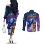 storm-rugby-couples-matching-off-the-shoulder-long-sleeve-dress-and-long-sleeve-button-shirts-go-champions-2023-mascot-with-polynesian-indigenous-art