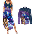 storm-rugby-couples-matching-summer-maxi-dress-and-long-sleeve-button-shirts-go-champions-2023-mascot-with-polynesian-indigenous-art
