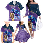 storm-rugby-family-matching-off-shoulder-long-sleeve-dress-and-hawaiian-shirt-go-champions-2023-mascot-with-polynesian-indigenous-art
