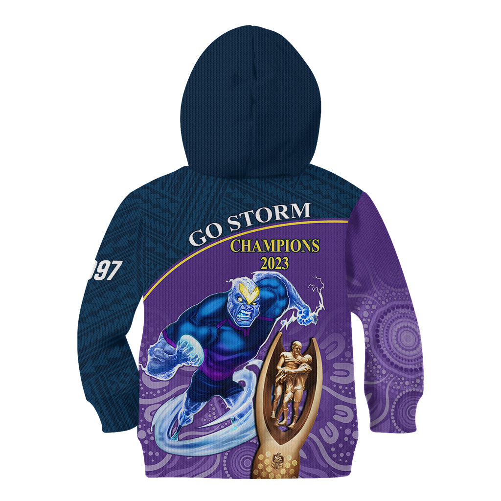 storm-rugby-kid-hoodie-go-champions-2023-mascot-with-polynesian-indigenous-art