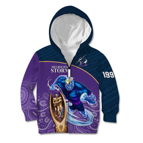storm-rugby-kid-hoodie-go-champions-2023-mascot-with-polynesian-indigenous-art