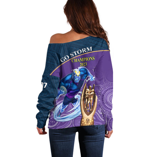 storm-rugby-off-shoulder-sweater-go-champions-2023-mascot-with-polynesian-indigenous-art