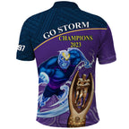 storm-rugby-polo-shirt-go-champions-2023-mascot-with-polynesian-indigenous-art