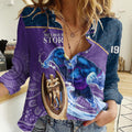 storm-rugby-women-casual-shirt-go-champions-2023-mascot-with-polynesian-indigenous-art