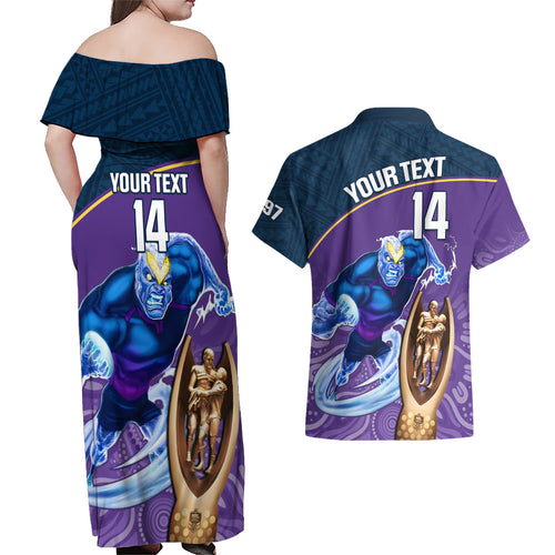 custom-storm-rugby-couples-matching-off-shoulder-maxi-dress-and-hawaiian-shirt-go-champions-2023-mascot-with-polynesian-indigenous-art